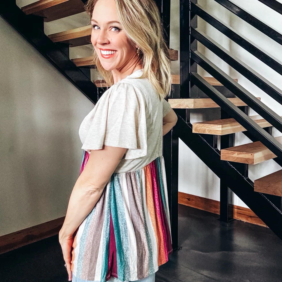 Bell Sleeve Babydoll Top - Image 3