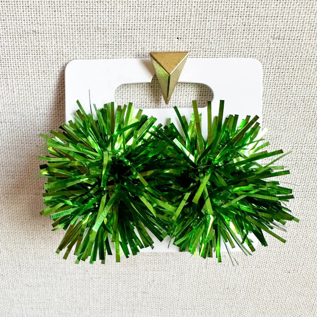 Metallic Pom Earrings - Image 6